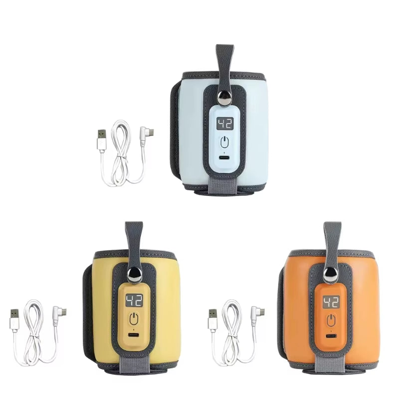 Lightweight Baby Bottle Warmer Bag Portable USB Bottle Warmer 5 Gear Adjustable Infant Milk Warmer Infant Feeding Bottle