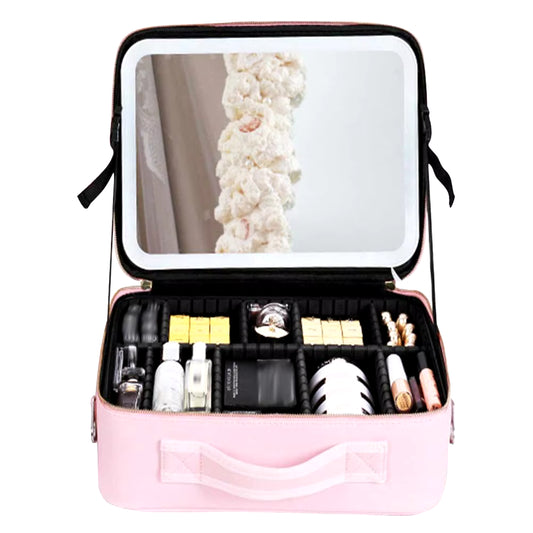 Smart LED Cosmetic Case with Mirror
